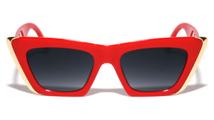 Gold Side Bar Retro Cat Eye Wholesale Sunglasses