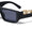 Jaguar Temple Accent One Piece Shield Wide Rectangle Wholesale Sunglasses