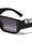 Jaguar Temple Accent One Piece Shield Wide Rectangle Wholesale Sunglasses
