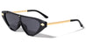 Inside Arrow Hinge One Piece Shield Lens Cat Eye Wholesale Sunglasses