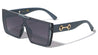 Flat Top One Piece Shield Lens Rectangle Wholesale Sunglasses