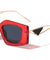 Triangular Temple Cutout Retro Geometric Wholesale Sunglasses