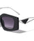 Triangular Temple Cutout Retro Geometric Wholesale Sunglasses