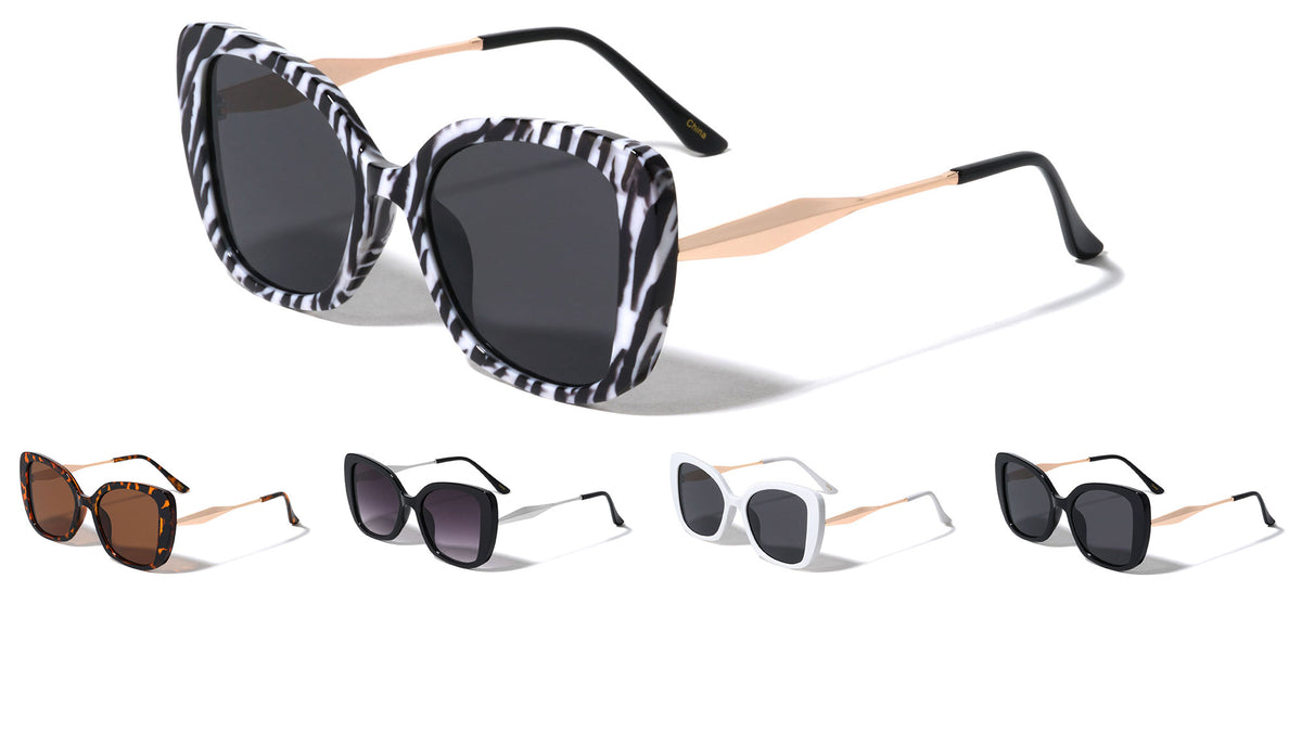 Triangular Temple Fashion Cat Eye Wholesale Sunglasses