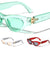 Rectangle Hinge Cutout Retro Cat Eye Wholesale Sunglasses