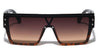 Flat Top One Piece Shield Lens Rectangle Wholesale Sunglasses