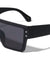 Flat Top One Piece Shield Lens Rectangle Wholesale Sunglasses