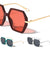Temple Tip Loop Geometric Hexagon Wholesale Sunglasses
