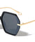 Temple Tip Loop Geometric Hexagon Wholesale Sunglasses