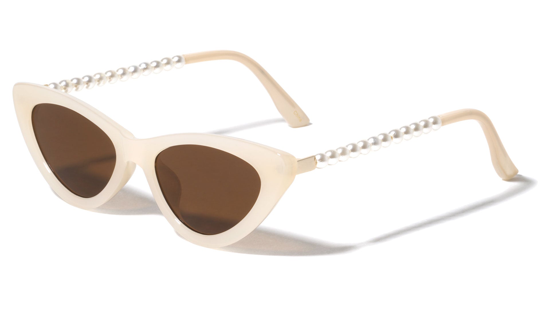 Wholesale Cat Eye Hollow Temple Charm Sunglasses