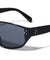Three Dot Stud Fashion One Piece Shield Wholesale Sunglasses