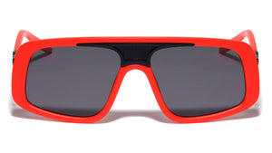 Frontal Grille Accent Modern Aviators Wholesale Sunglasses