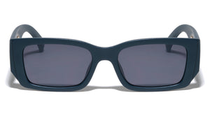 Jaguar Temple Cutout Fashion Rectangle Wholesale Sunglasses