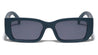 Jaguar Temple Cutout Fashion Rectangle Wholesale Sunglasses