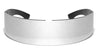 Silver Color Mirror Shield Cyclops Futuristic Wrap Around Wholesale Sunglasses