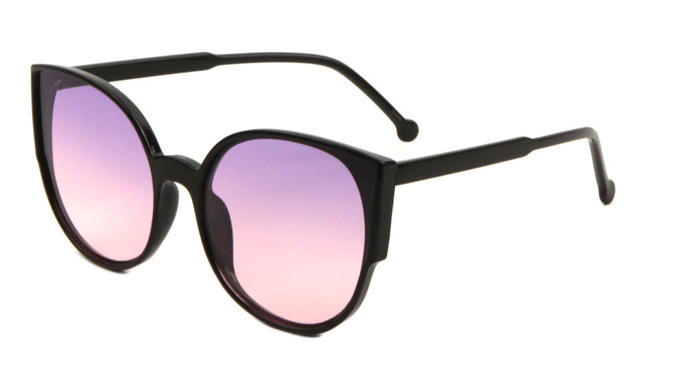 Cat Eye Flat Oceanic Color Lens Wholesale Bulk Sunglasses