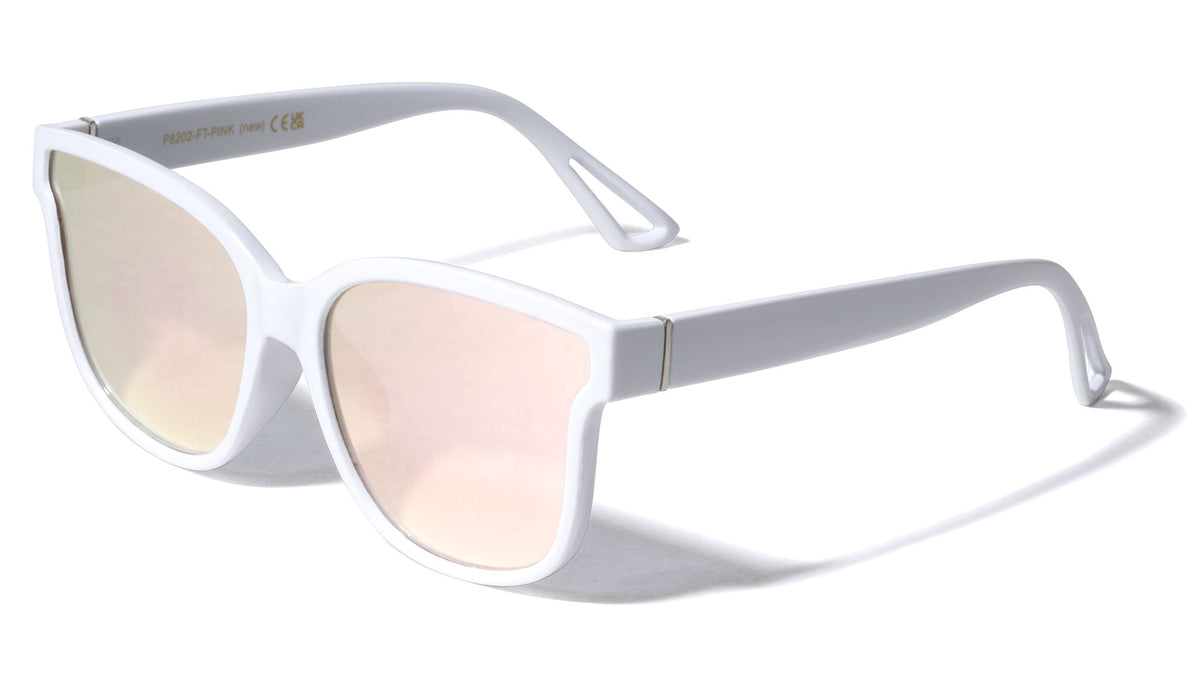 Retro Rose Gold Flat Lens Wholesale Bulk Sunglasses