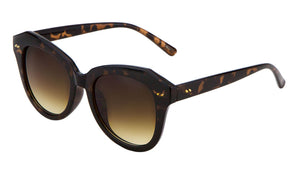 Two Dot Studded Geometric Cat Eye Wholesale Sunglasses