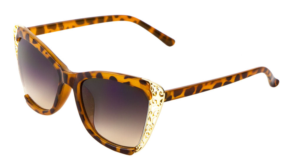 Decorative Edge Cat Eye Wholesale Bulk Sunglasses