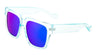 Crystal Squared Flat Color Mirror Lens Wholesale Bulk Sunglasses