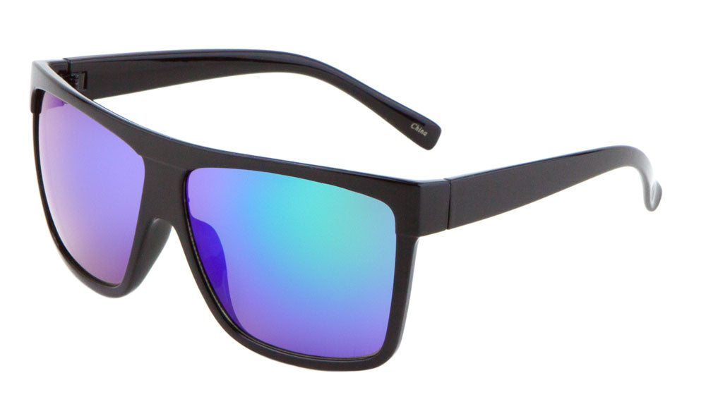 Classic Flat Top Color Mirror Lens Wholesale Bulk Sunglasses