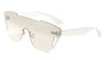 Crystal Rimless Solid One Piece Lens Wholesale Bulk Sunglasses