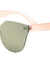 Rimless Solid One Piece Color Mirror Retro Bulk Sunglasses