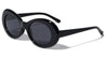 Retro Thick Black Oval Wholesale Sunglasses