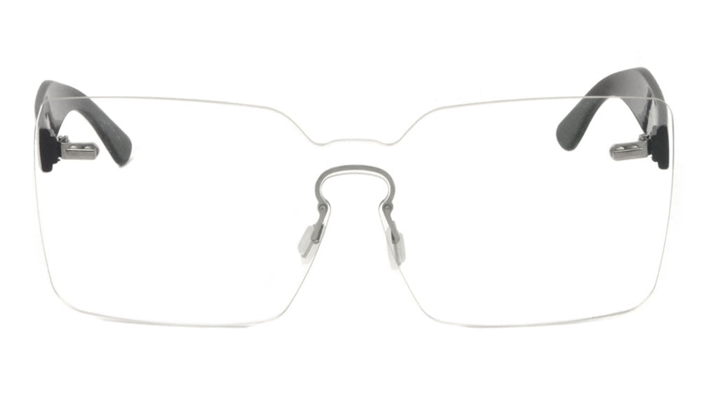 Eye Glasses Sunglasses Without Bridge Buy Gunmetal Brown Gradient