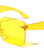 Rimless Squared One Piece Crystal Color Lens Wholesale Bulk Sunglasses