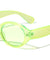 Retro Crystal Color Oval Wholesale Sunglasses