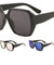 Squared Color Mirror Lens Wholesale Sunglasses