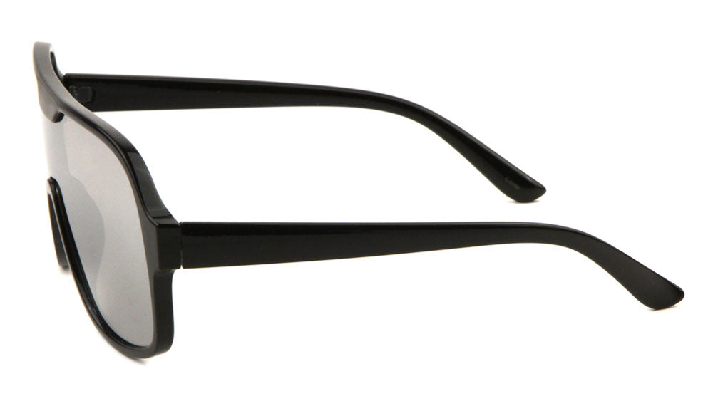 Solid One Piece Color Mirror Wholesale Sunglasses