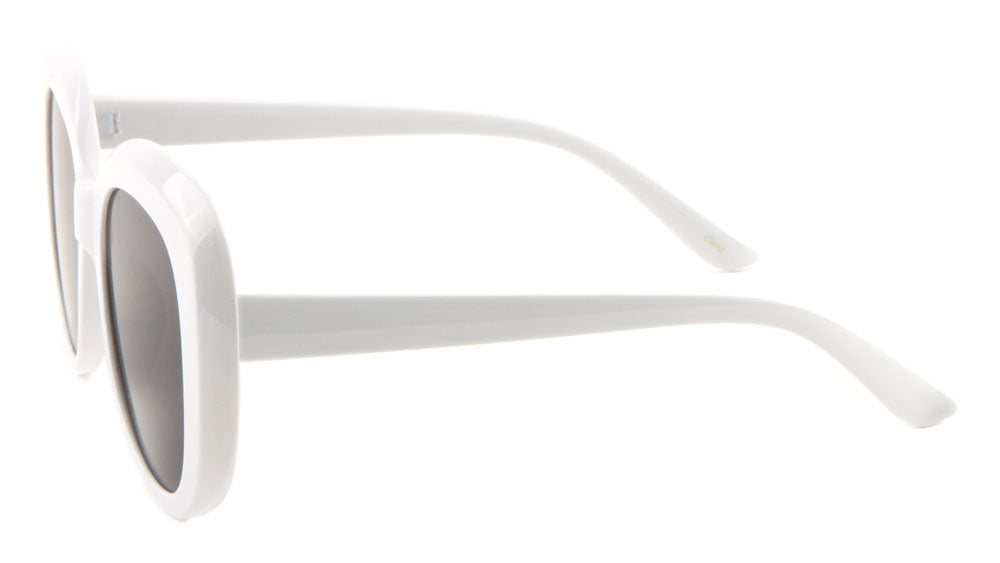 White Thick Rim Squared Butterfly Wholesale Bulk Sunglasses