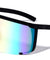 Flat Top One Piece Color Mirror Wholesale Sunglasses