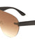 Rimless One Piece Color Mirror Lens Wholesale Bulk Sunglasses