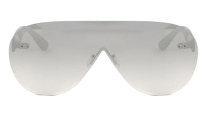 Rimless One Piece Color Mirror Lens Wholesale Bulk Sunglasses