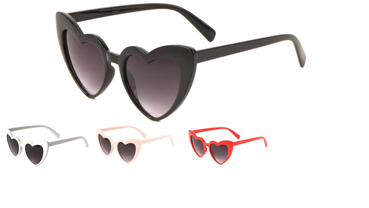 Novelty Heart Shaped Sunglasses Wholesale