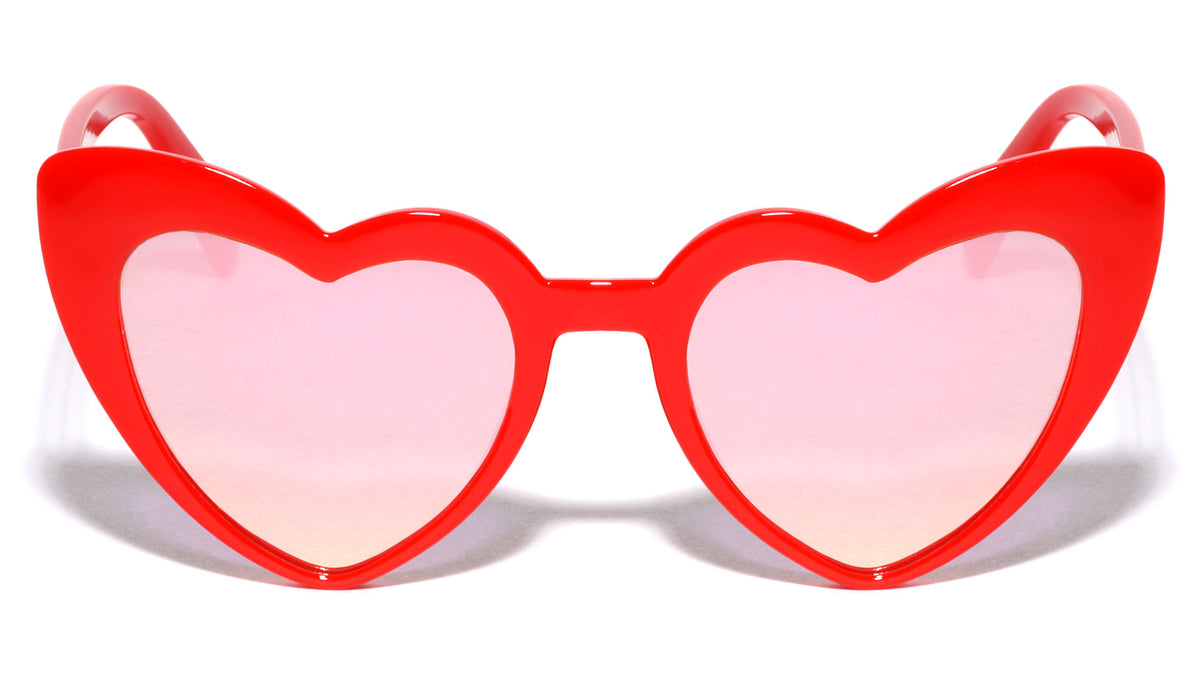 Heart Shaped Rose Gold Wholesale Sunglasses
