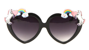 Heart Shaped Rainbow Unicorn Wholesale Sunglasses
