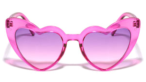 Heart Shaped Color Lens Wholesale Sunglasses