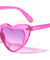 Heart Shaped Color Lens Wholesale Sunglasses