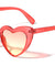 Heart Shaped Color Lens Wholesale Sunglasses