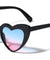 Heart Shaped Color Lens Wholesale Sunglasses