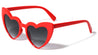 Heart Shape Color Frame Super Dark Lens Wholesale Sunglasses