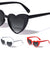 Super Dark Lens Heart Shape Wholesale Sunglasses