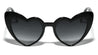 Super Dark Lens Heart Shape Wholesale Sunglasses