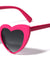 Super Dark Lens Heart Shape Wholesale Sunglasses