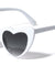 Super Dark Lens Heart Shape Wholesale Sunglasses