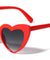 Super Dark Lens Heart Shape Wholesale Sunglasses
